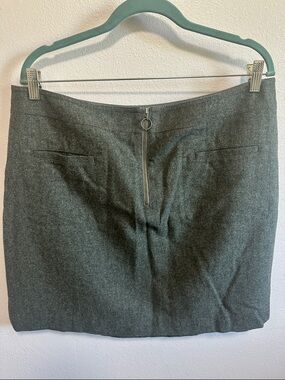 Madewell Classic Gray Pencil Skirt - Sleek Front Zip